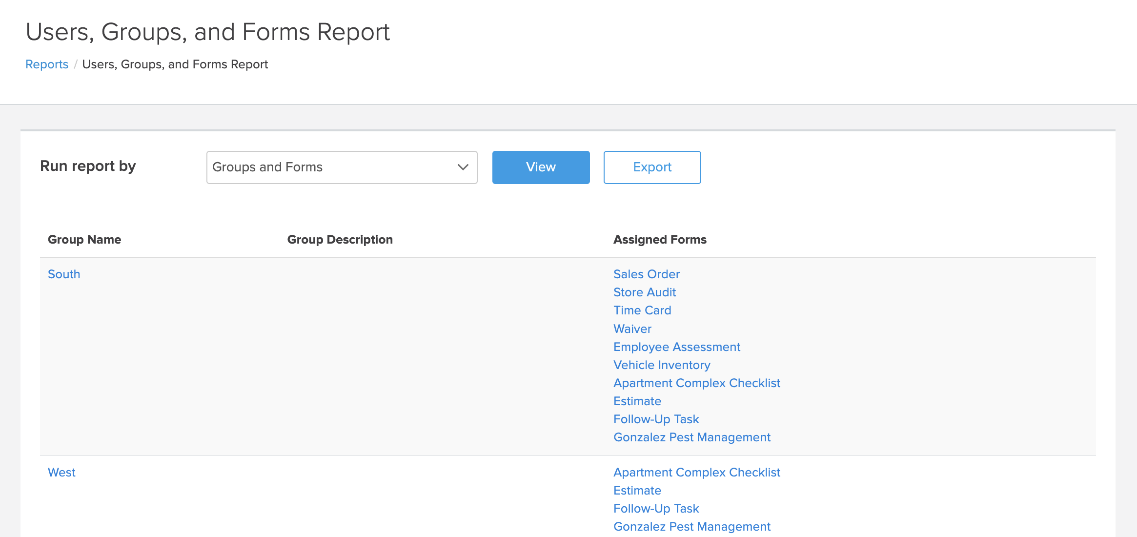 Reports_Users, Groups, and Forms_Groups and Forms.png
