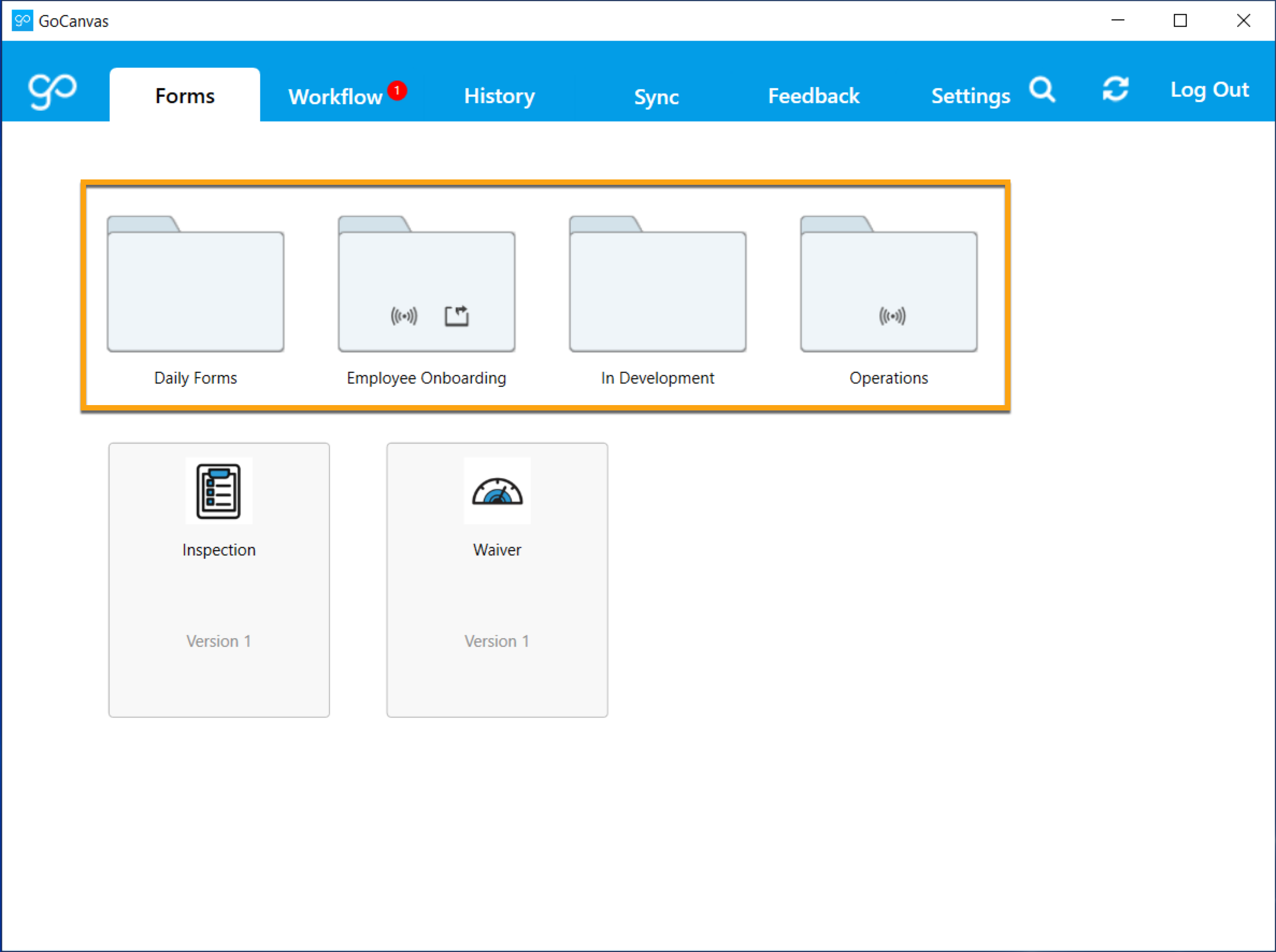 Desktop_Forms Tab_Highlighted Folders.png