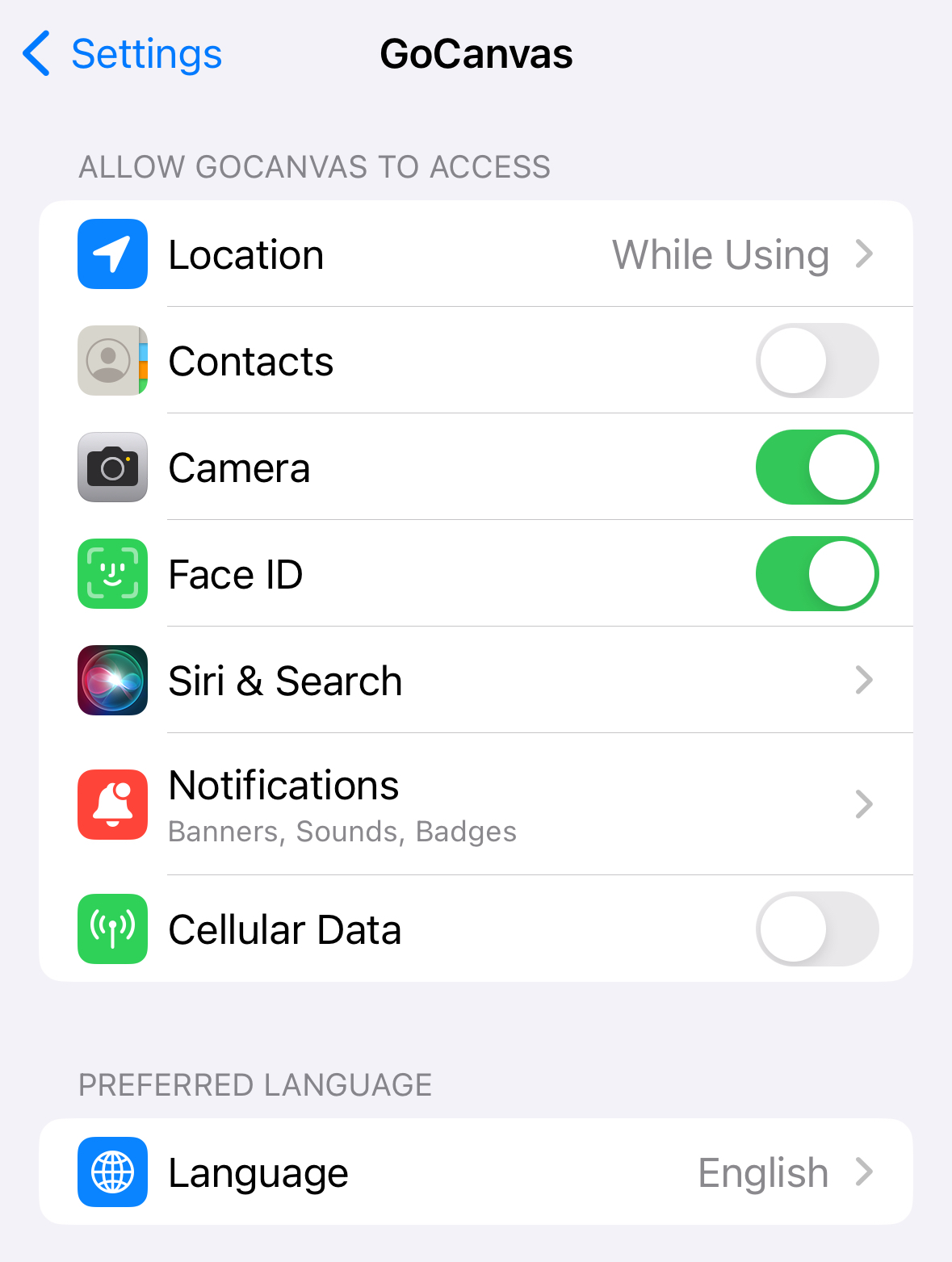 iOS_Settings App_GoCanvas Permissions.png