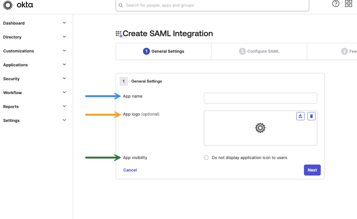 OKTA_Create SAML Integration_Step 1.png