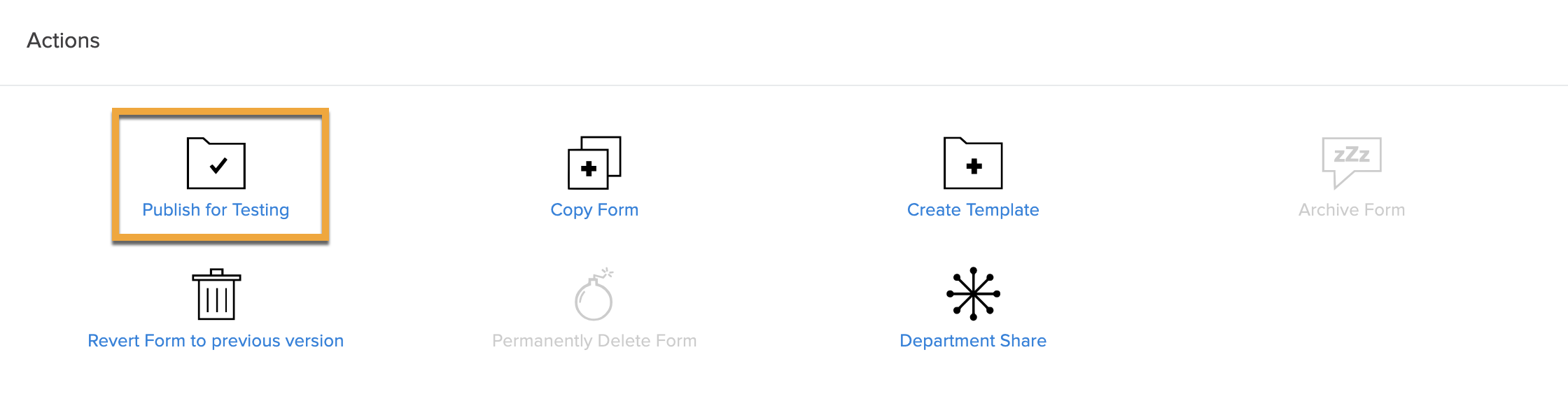 Form Settings_Actions_Publish for Testing.png