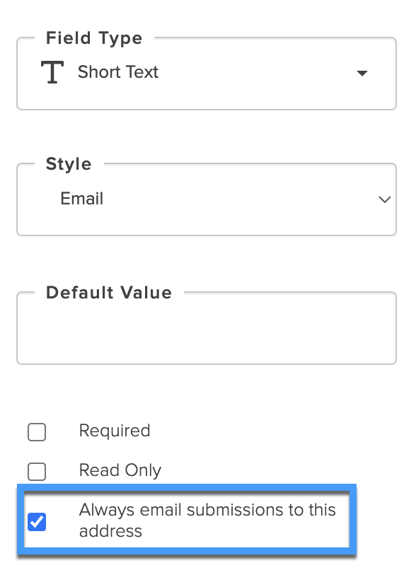 AFB_Short Text_Field Settings_Always Email.png