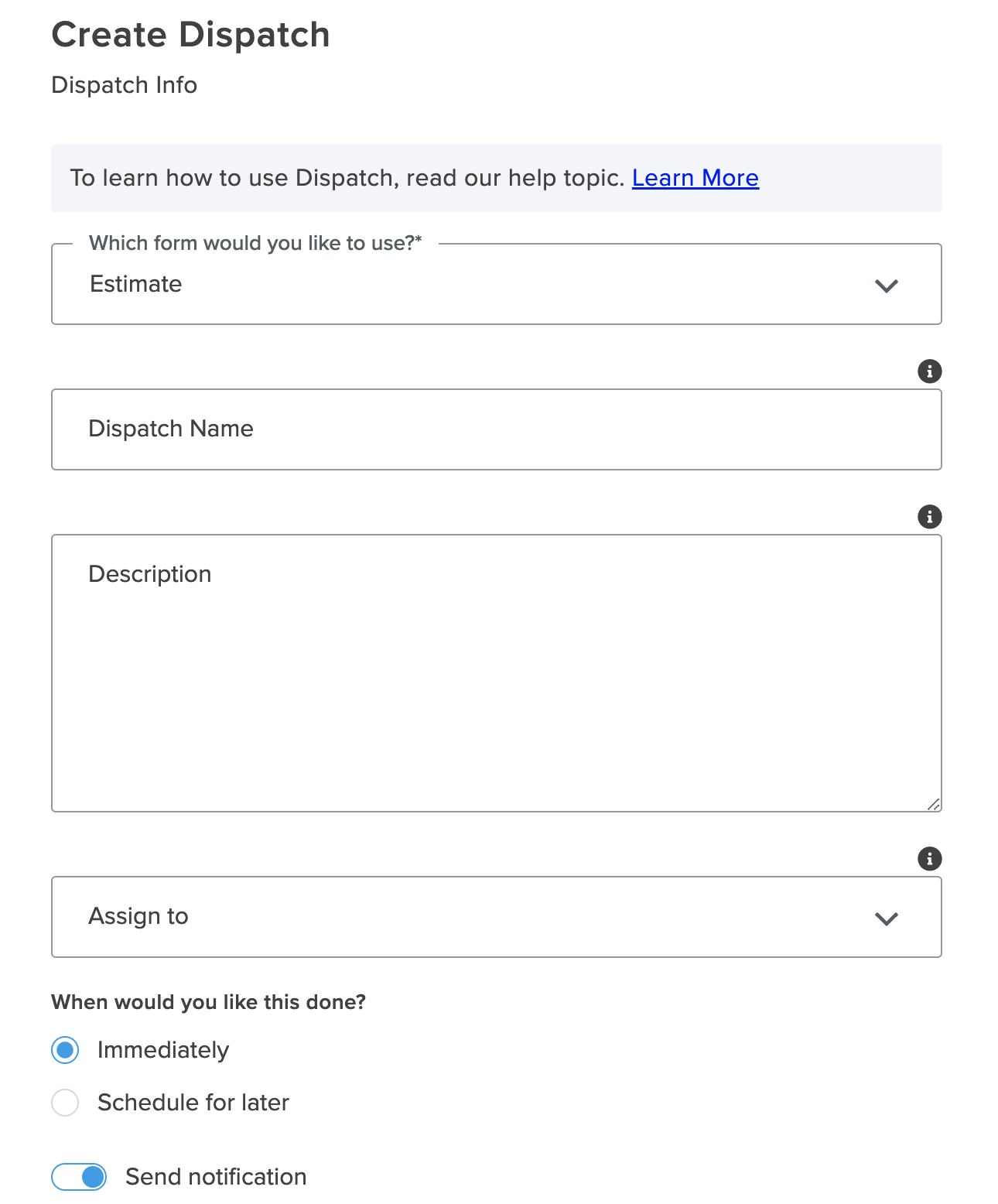 Dispatch_Create New_Immediate Dispatch.png