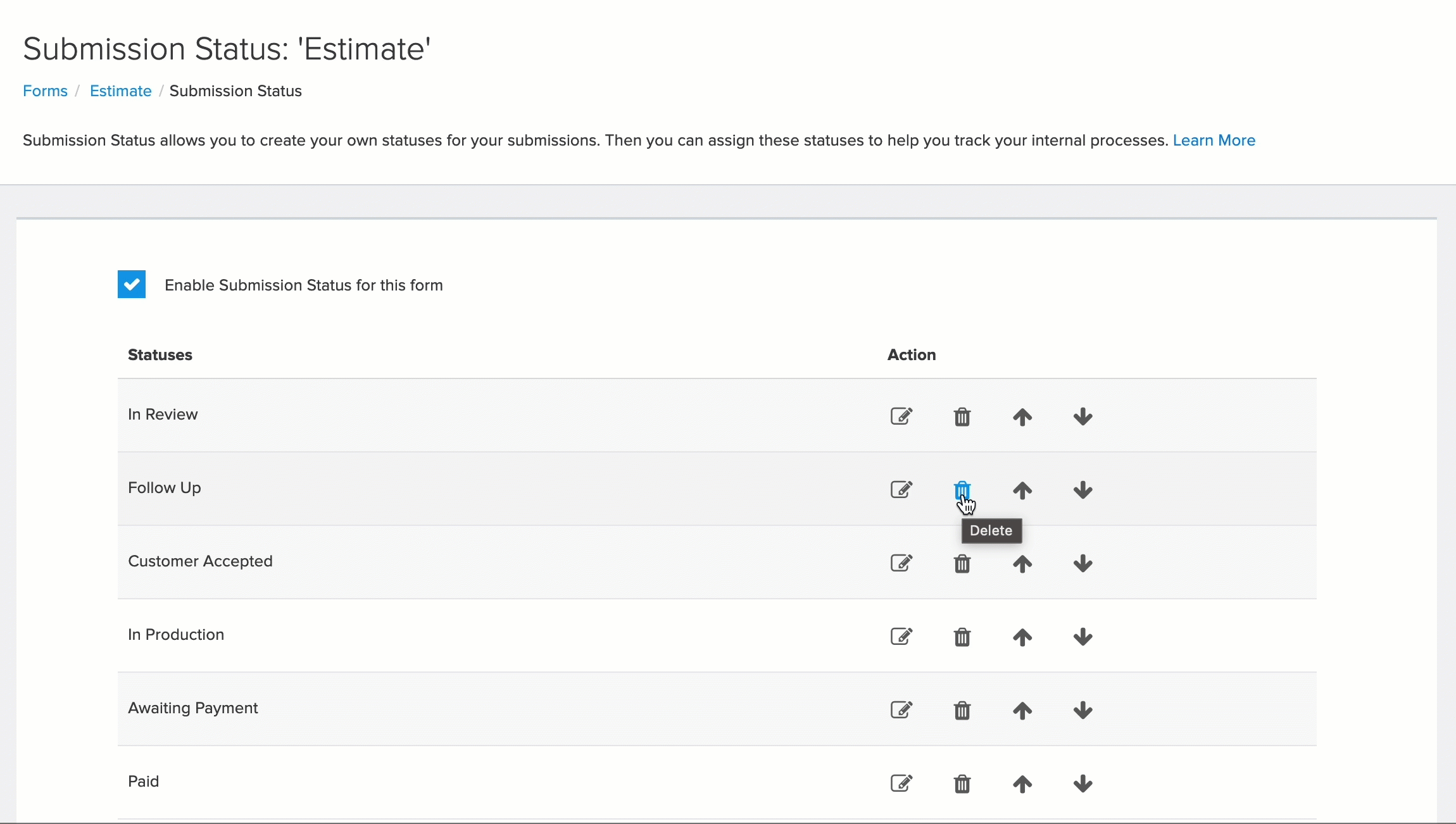 Form Settings_Submission Status_Delete.gif