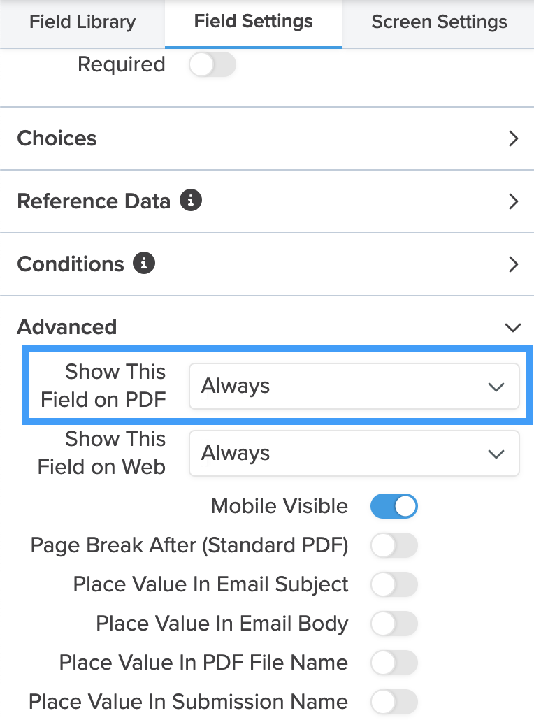 Builder_Field Settings_Show this field on PDF.png