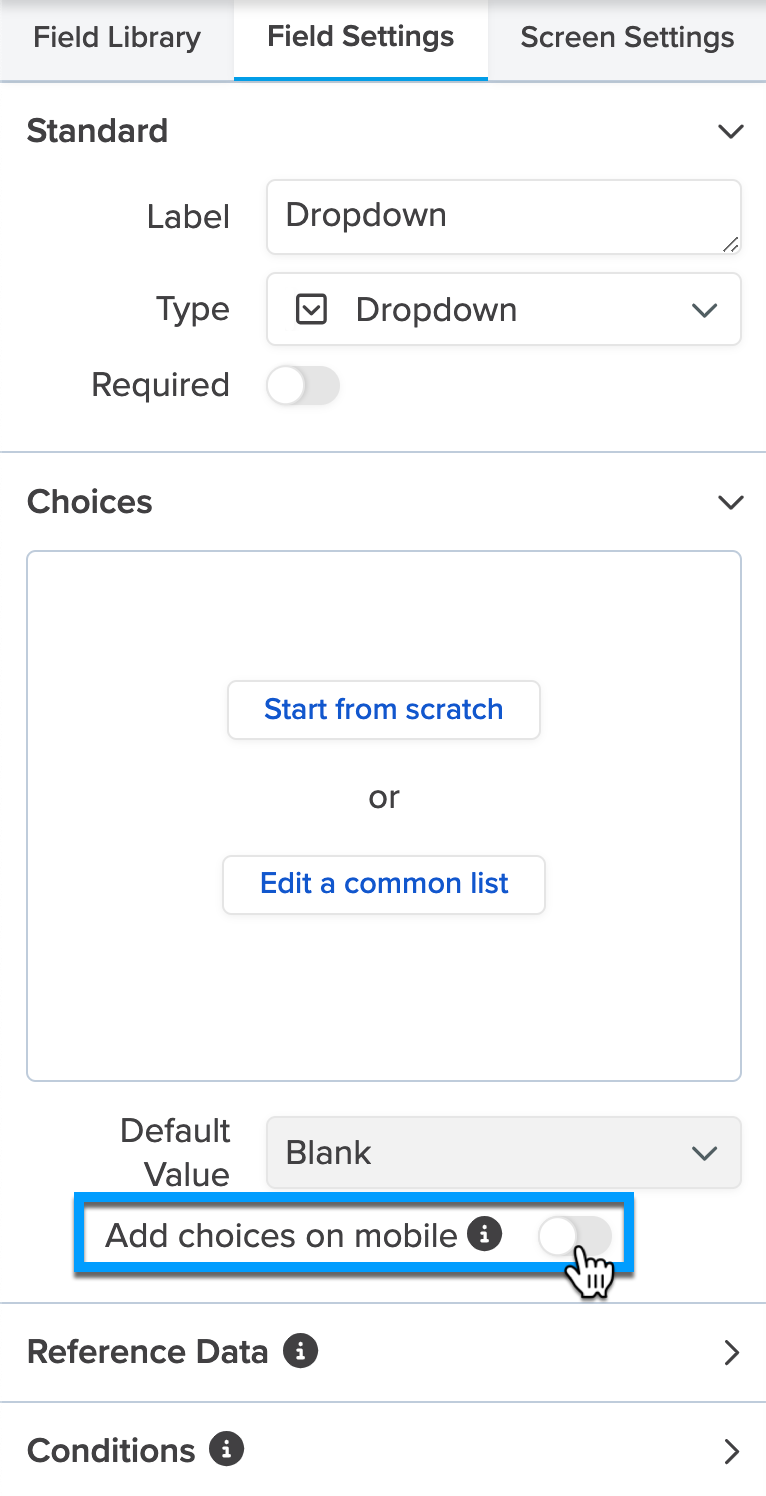 Builder_Dropdown_Field Settings_Choices_Add choices on mobile.png