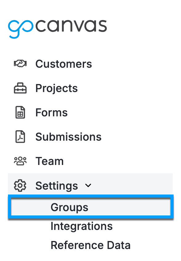 Project View_Left Navigation_Settings_Groups.png