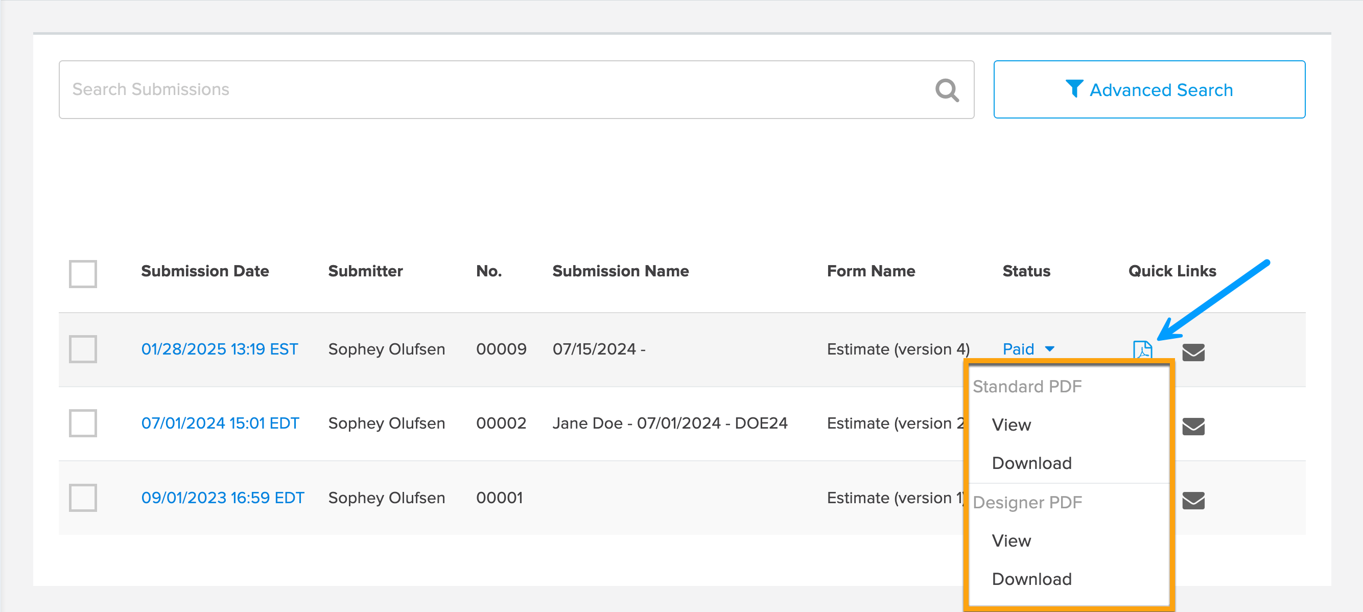 Submissions_Quick Links_PDF_View or Download menu.png