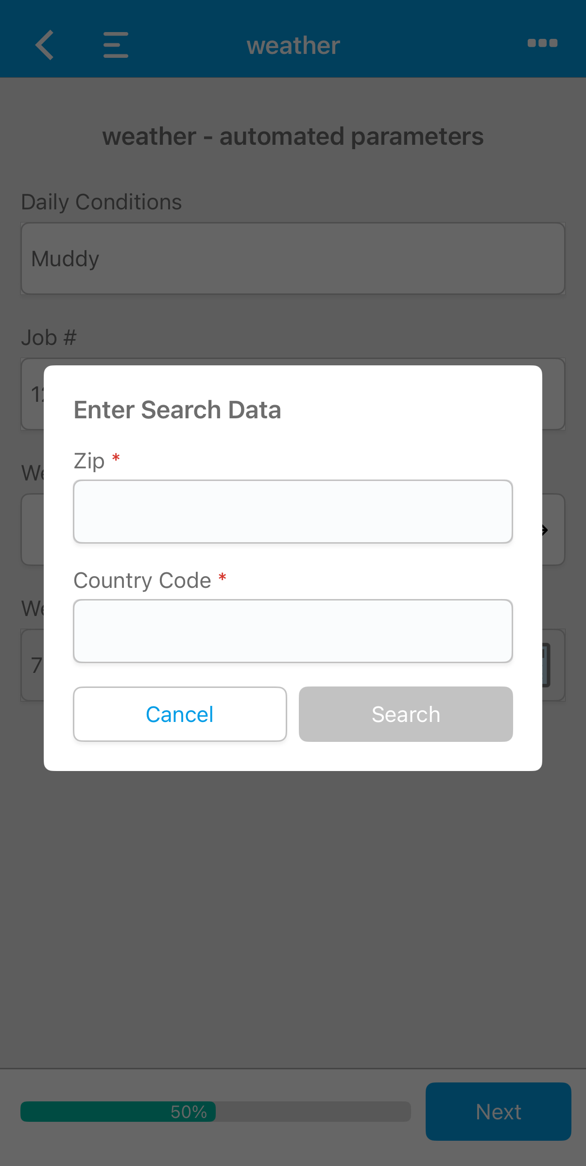 Android_Live Data on mobile_Dynamic Parameters dialogue.png
