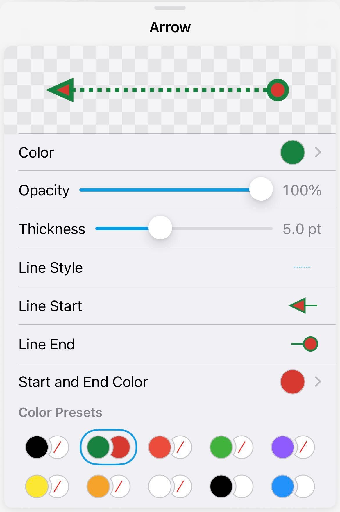 PDF Annotation Colors, Preset Styles, Icons: Android